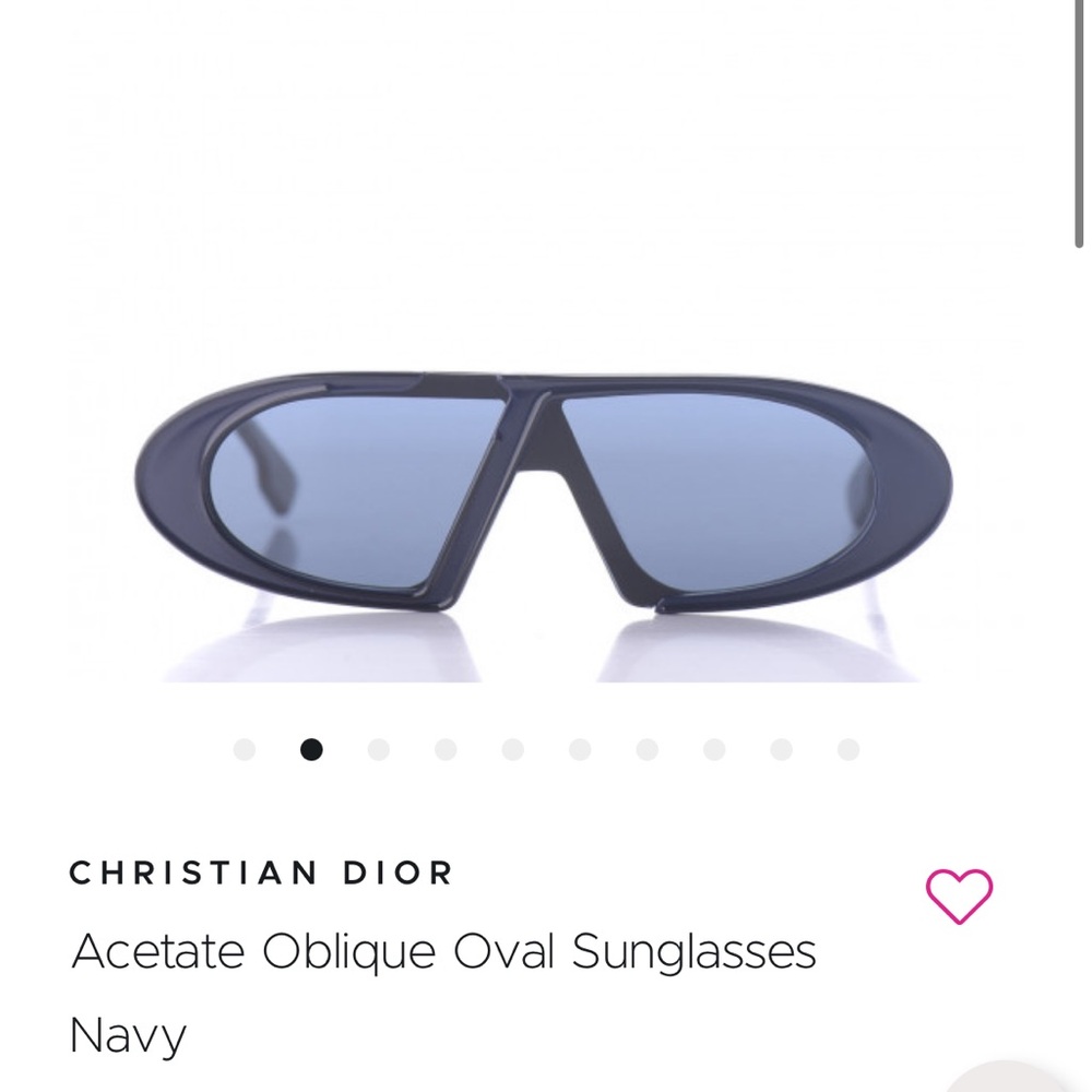 Christian Dior Navy Oval Sunglasses